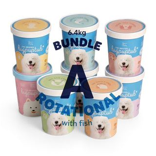 Bundle A - 6.4kg BigPupTubs ROTATIONAL (With Fish)